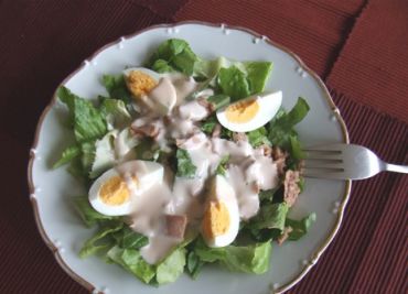 Salát z vajec s majonézou