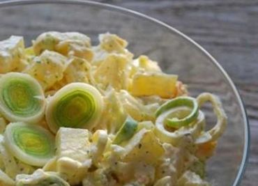 Pórkový salát s majonézou
