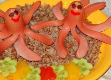 Chobotničky  s čočkou a rýží