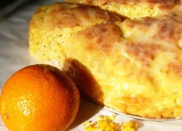 Pomerančový pletený koláč