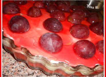 Bleskový koláč z hroznovým vínem