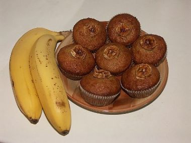 Banánové muffiny (kakaové)