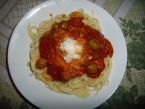 Špagety s rajčatovou-česnekovou omáčkou - rychovka