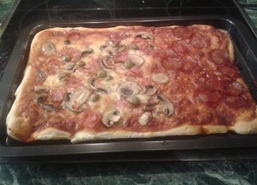 Italská domácí pizza v troubě