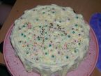Piškotový dort s vanilkovým krémem