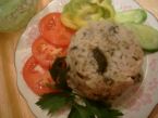 Rýže s houbami a vařeným masem