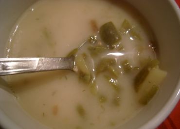 Fazolová polévka z lusků