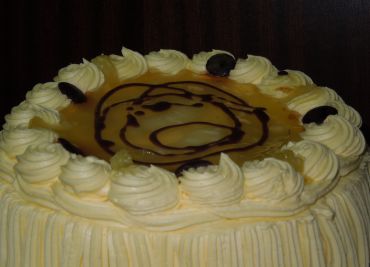 Pudinkový dort vanilkový