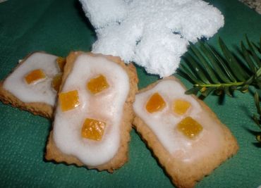 Pomerančové sušenky s ledovou polevou