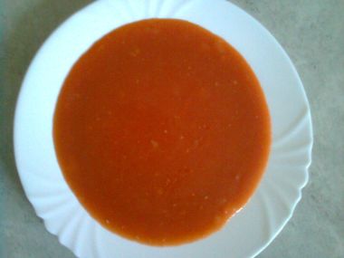 Studená polévka z rajčat
