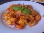 Italské gnocchi (ňoki) s pestem a rajčaty