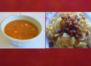 Oběd 13 - Papriková polévka a granadýr