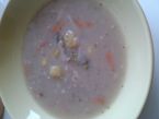 Oběd 8 - Bramborová polévka a uzenářský karbanátek
