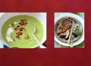 Sváteční oběd 30 - Zelené gazpacho a Steak s chimichurri