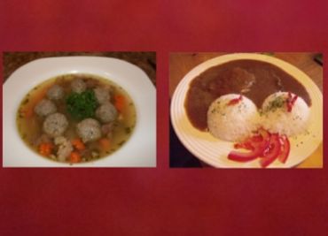 Sváteční oběd 39 - Knedlíčková polévka a Hovězí roštěnky