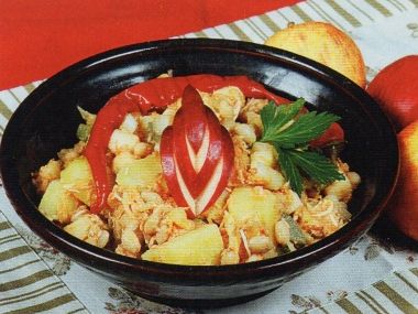 Večeře 100 - Fazolovo-bramborový salát