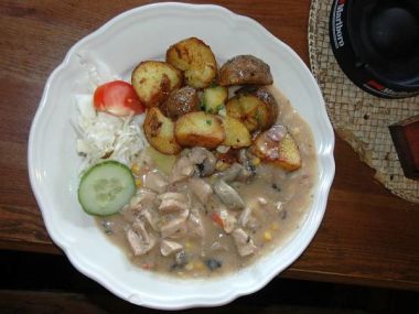 Recept Kuřecí směs se žampiony