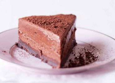 Trojitý dort z čokoládové pěny