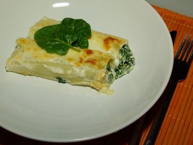 Špenátové cannelloni