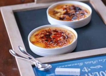 Creme brulée s bílou čokoládou