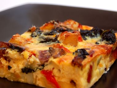 Frittata s jarní cibulkou