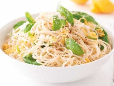 Recept Špagety s citrónovou omáčkou