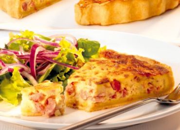 Recept Lotrinský koláč - Quiche lorraine