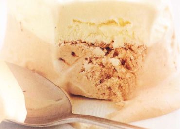 Vanilkové semifreddo s mléčnou čokoládou