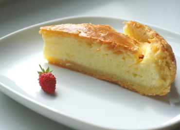 Recept Tvarohový koláč plněný jablkovým pudinkem