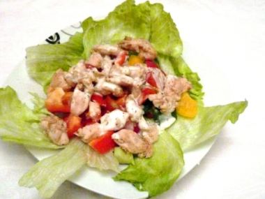 Recept Salát s krůtím masem