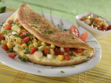 Omeleta se zeleninou