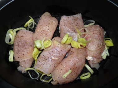 Recept Kuřecí závitky s krabím masem a brokolicí