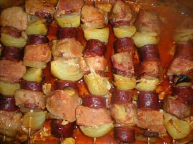 Recept Zbojnické špízy