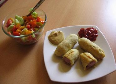 Recept Smažené párky v bramborovém těstě