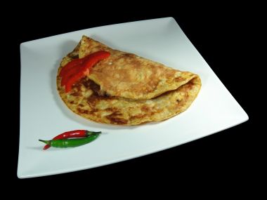 Recept Omeleta s ovesnými vločkami a sýrem