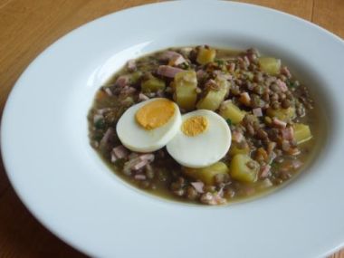 Čočka s cuketou