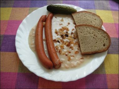 Fazole na kyselo se smetanou