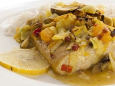 Recept Zapečená ryba s pórkem