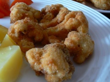 Recept Smažený obalovaný květák