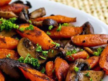 Recept Zapékané houby s mrkví