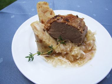 Zelí kysané s houbami