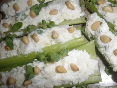 Bílý celer s gorgonzolou