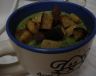 Špenátová polévka s parmazánem a krutony