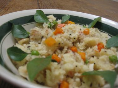 Zeleninová krupice (Upma)