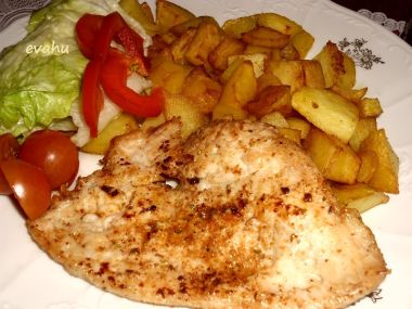Kuřecí prsa s bramborem a kořením Gyros