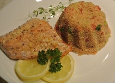 Tabbouleh a losos