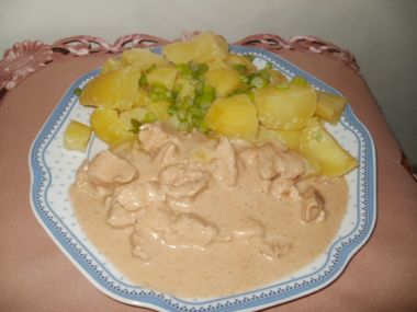 Kuře na bílém pepři