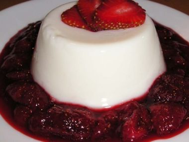 Vanilková pana cotta