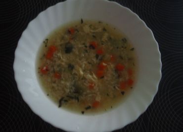 Zeleninová polévka s rýží