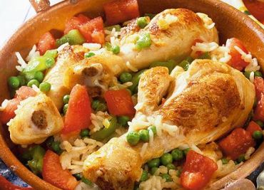 Kuře pečené se zeleninou a rýží